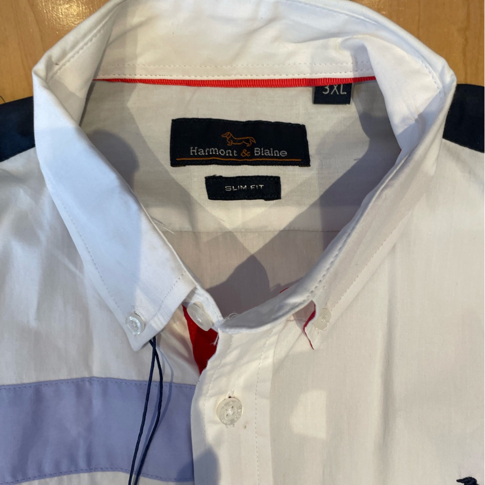 Men’s long sleeve Italian slim fit dress shirt. Cotton. Size Small.